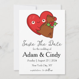 cartões de aviso de data de natal vermelhos e verd