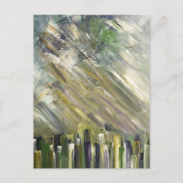 Cartões de Belas Artes de Cidade Urbana Verde Abst