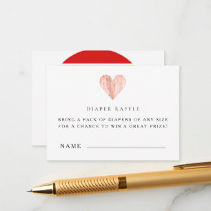 Cartões de Bilhete de Fralda chá de fraldas