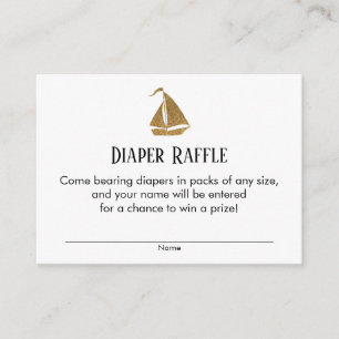 Cartões de Bilhete de Fralda de Raffle com Largura