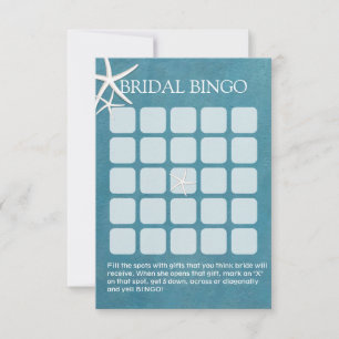 Cartões de Bingo de Chá de Noiva Náutico Estrela d