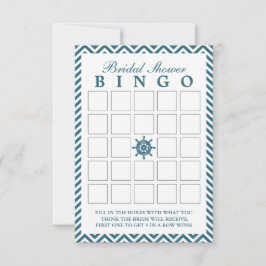 Cartões de Bingo de Chá de Noiva Ziguezague do Lem