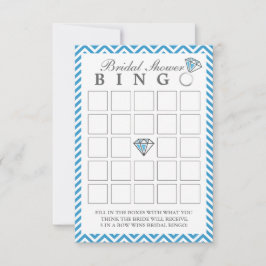 Cartões de Bingo de Chuveiro de Noiva com Listras