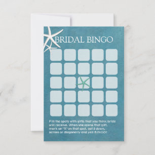 Cartões de Bingo de Chuveiro de Noiva de Casamento