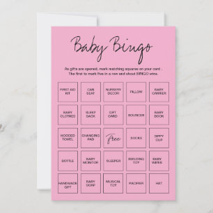 Cartões de Bingo para Chás de Bebê, Bingo de Bebê 