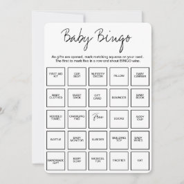 Cartões de Bingo para Chás de Bebê, Bingo de Bebê 