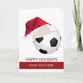 Cartões de Boas Festas Bola de Futebol Chapéu de P