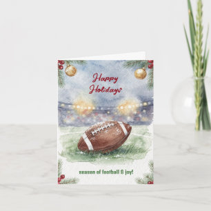 Cartões de Boas Festas de Futebol de Natal