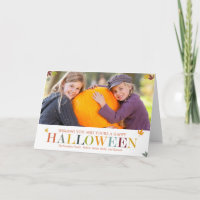 Cartões de Boas Festas de Halloween com Foto de Fo