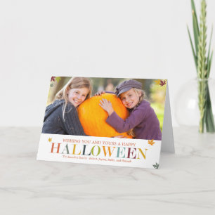 Cartões de Boas Festas de Halloween com Foto de Fo