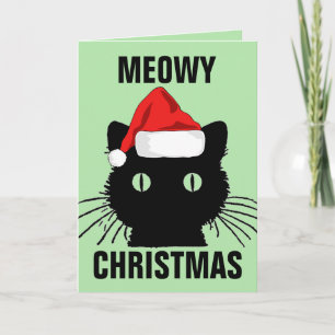 CARTÕES DE BOAS FESTAS DE NATAL DO GATO MIADOS