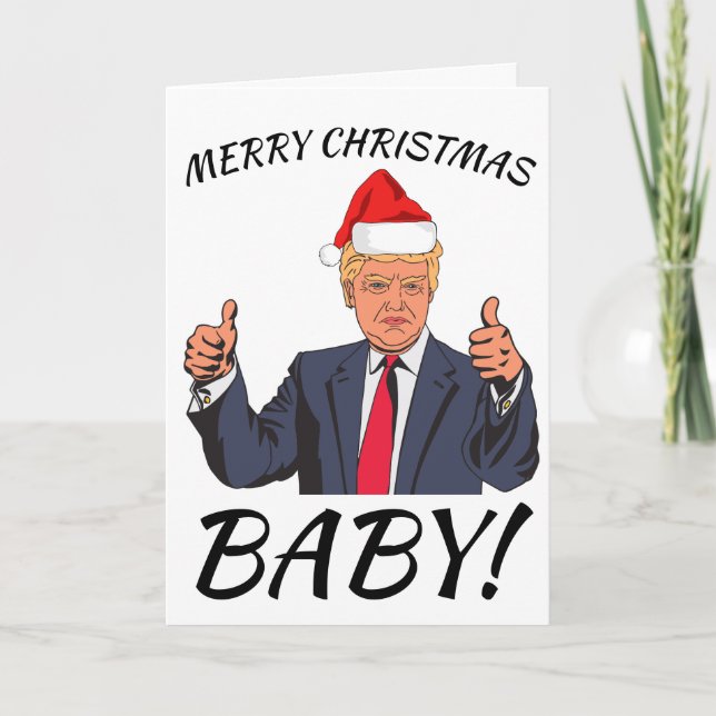 Cartões de Boas Festas do Donald Trump Engraçados (Frente)