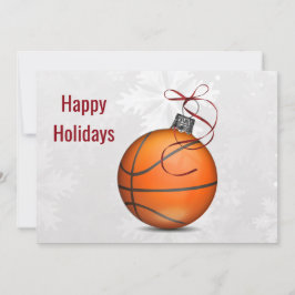 Cartões de Boas Festas para jogador de basquete