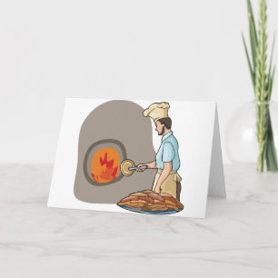 Cartões de Boas Vindas de Chef de Pizza