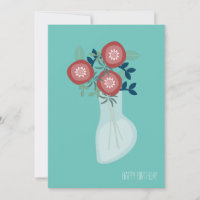Cartões de Boas-Vindas de Flores Rurais Simples em