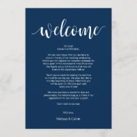 Cartões de Boas-vindas e Itinerários para o Dia do