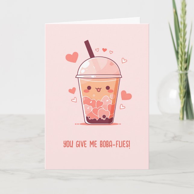 Cartões de Bubble Tea - Punheta de Chá de Leite de (Frente)