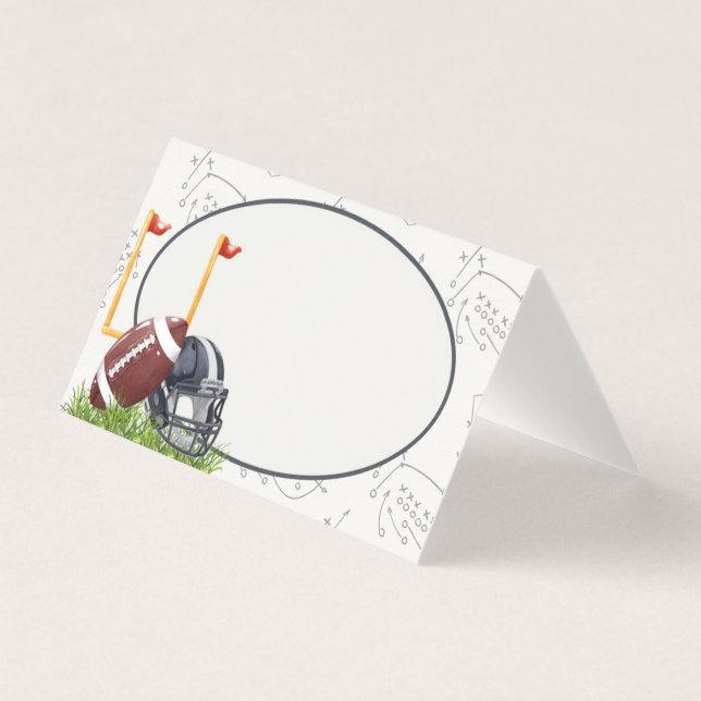 Cartões de Buffet de Futebol Tailgate (Frente)