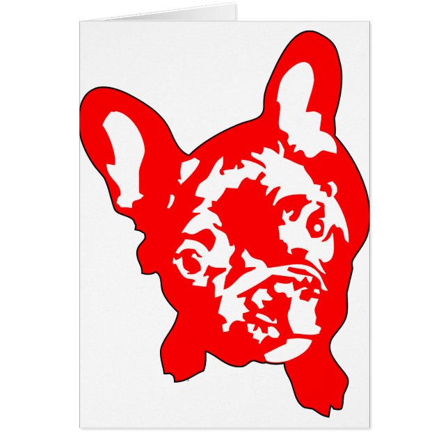 Cartões de Bulldog Francês (Frente)