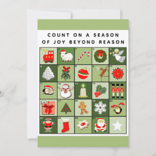 Cartões de Calendário Antecipados de Natal
