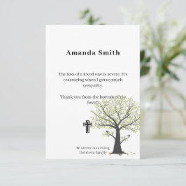 Cartões de Caridade de Comemoração com Árvore