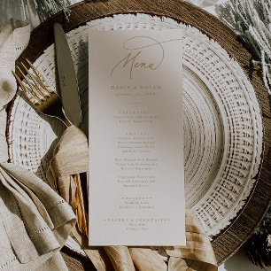 Cartões de Carma Elegante Ivory e Cartões de Menu