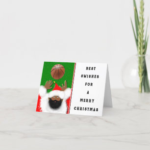 cartões de cartões de natal do basquetebol