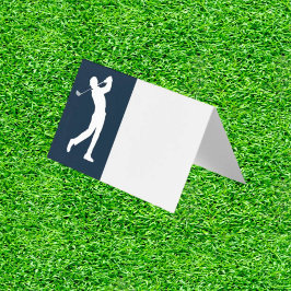 Cartões de Casa de Aniversário Com O Golfe Azul