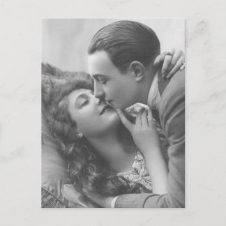Cartões de Casais Românticos Antigos Vintage, pres