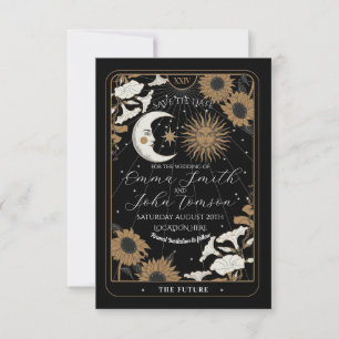 Cartões de Casamento Alinhamento Sol Lua Tarot de 