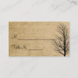 Cartões de Casamento Burlap e Birch Posh