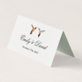 Cartões de Casamento de Aves Hummingbird Rufous