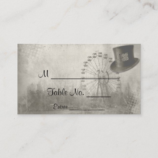 Cartões de Casamento de Chapéu do Alto Carnaval St (Frente)