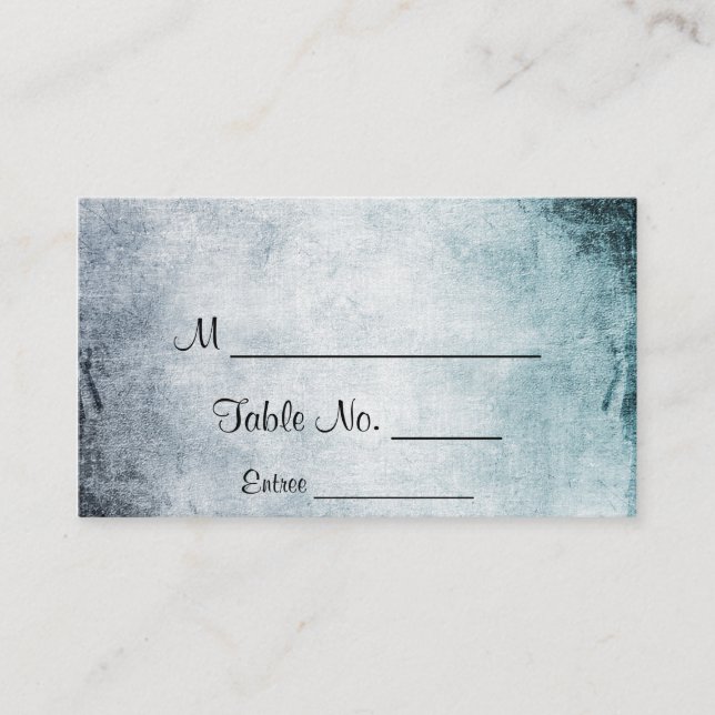 Cartões De Casamento De Coração Teal Steampunk (Frente)