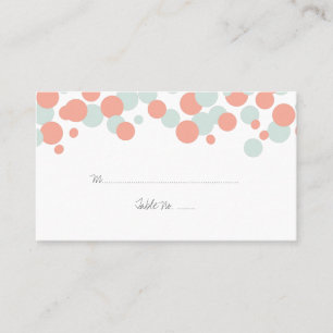 Cartões de Casamento de Coral & Mint