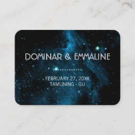 Cartões de Casamento de Galáxia Azul
