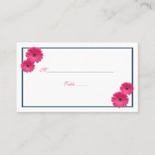 Cartões de Casamento de Gerbera Daisy, Rosa