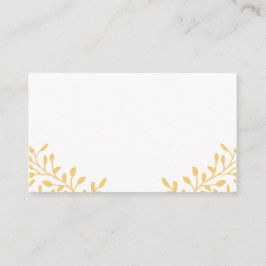 Cartões de Casamento de Jardim Secreto Amarelo de