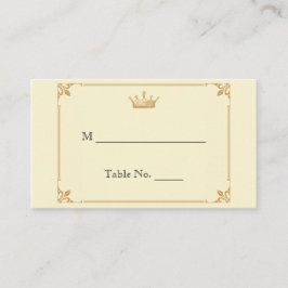 Cartões de Casamento de Marfim Dourado Regência da