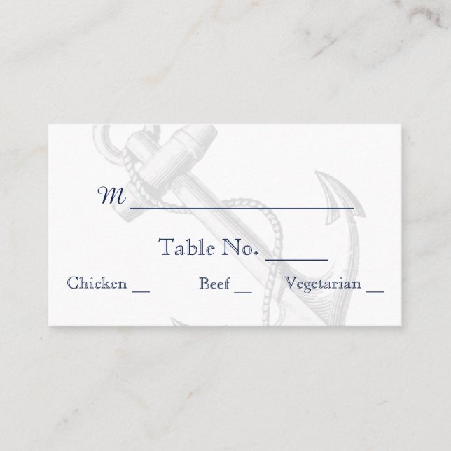 Cartões de Casamento de Praia de marinho e Prata A (Frente)