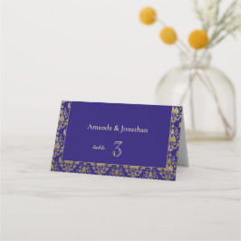 Cartões de Casamento de Púrpura Violeta e Dourado