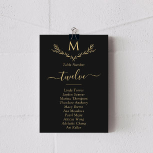Cartões De Casamento De Solo De Monograma Dourado