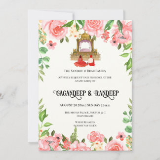 Cartões de casamento do Punjabi