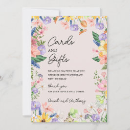 Cartões de Casamento e Cartão de Presente de Flor 