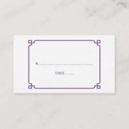 Cartões de Casamento em Quadrinhos em Deco Roxo