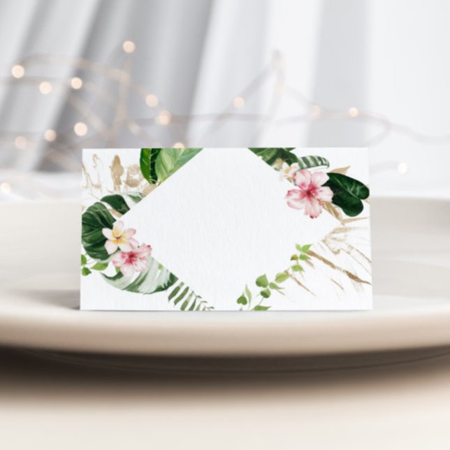 Cartões de casamento florais de monstera tropical (Criador carregado)