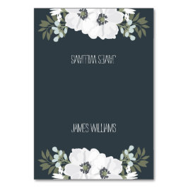 Cartões De Casamento Floral Com Flores Brancas