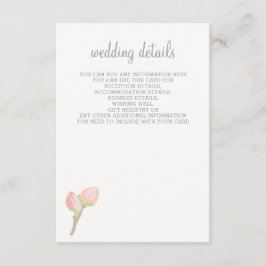 Cartões de Casamento Floral de Blush Blooming