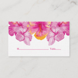 Cartões de Casamento Floral de Hibiscus Brutos