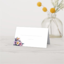 Cartões de Casamento-Floral Tropical-
